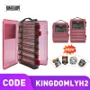 Lådor Kingdom Fishing Tackle Box 14 Fack 27,5*18,5*4,5 cm DUBBEL SIDA Högstyrka Plast Lure Tackle Box Lagring Fishing Box