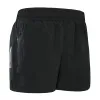 Shorts kvinnor sport kort med underbyxor snabbt torr sommar kör kort casual gym yoga svart kort dragkedja fickmaraton shorts