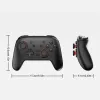 Gamepads sem fio controlador de jogo alça para nintendo switch oled pro macro gamepad joystick compatível com bluetooth bruxa ps4 pc ios