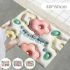 Tappeti Fiore 3D Tappetino assorbente Antiscivolo Diatom d Pavimento Pieghevole Bagno Carino Doccia Lavabile Camera da letto RugH24229