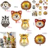 Nouveau Nouveau 5 pièces Animal grenouille papillon escargot abeille ballon Jungle Safari enfants fête décoration bébé douche enfant 1St 2St anniversaire fournitures