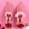 Valentinstag Gnome Plüsch Puppe Skandinavian Tomte Zwergspielzeug Valentinstag für Frauen/Männer Hochzeitsfeierdekoration