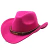 Berets vrouw man vintage tophoed retro cowboys panama wollen petten voor dansen musicals feestjes