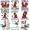 Populaire Hanen Opstrijkbare stickers Patches Warmteoverdrachtstickers Applicaties voor kussenslopen T-shirt Hoodies DIY-decoratie Grappige kip Knutselbenodigdheden