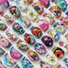 200Pcs 500Pcs Children Ring For Baby Kids Girls Flower Crystal Acrylic Lucite Party Rings Wholesale Mix Jewelry Lot 240226