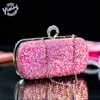 Sac de soirée à paillettes créatives, pochette avec bague pour femmes, sac de fête pour Banquet, 031524