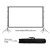 Projector Screen with Stand Home Theater 100 120 150 Inch HD Projection Screen with Carry Bag for 4k projector Outdoor Camping