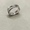 2024 NY S925 Sterling Silver Dy Ring - Trendig fashionabla och långvariga med skimrande glittrande David Rings Pares gåva