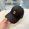 Ball Caps Rhombic Down Katoen Mannen Baseball Winter Cap Koreaanse Stijl C Letter Meisje Hoed