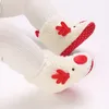 Boots Christmas Baby Snow Boys Girls Anti-Slip Fleece Warm Booties Toddler Autumn Winter Socks Infant Crib Shoes