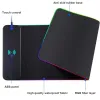 Pads Cyberpunk Wireless Charging RGB Mouse Pad Gamer Speed Mousepad Gaming Room Decoration Moise Office Accessories for Desk Xxl Mat