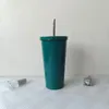 Garrafas de água elegantes palha de aço inoxidável copo de café compacto portátil ao ar livre isolado a vácuo barra de gelo