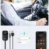 Haut-parleurs récepteur Bluetooth CableTime 5.1 Adaptateur sans fil AUX Audio 3.5 mm pour l'amplificateur de voiture sans mate