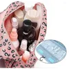 Aufbewahrungstaschen Wasserdichte Badezimmer-Make-up-Organizer Haken Rangement Damen Kosmetiktasche für tragbare Reise-Toilettenwäsche