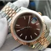 10 Estilo Mens Automático Super BP Fábrica V2 Relógio Rosa Relógios de Ouro Homens 41mm Relógios de Pulso de Vidro Safira