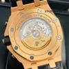 Dress horloge Mode-polshorloge AP-polshorloge Royal Oak Offshore-serie Herenhorloges Diameter 42 mm Precisiestaal 18k roségoud Heren Vrije tijd Luxe horloge 2647