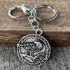 Chaveiros Nostalgia Slavic Eagle Keychain Viking Bird Nordic Runes Bag Charm Acessórios