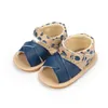 Babyschoenen Baby Meisje Zomer Sandalen Rubberen Zool Platte Antislip PU Leer Veelkleurig Baby 0-18M pasgeborenen ShoesH24229