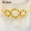 Charm Bracelets AYONG Elegant Italian Gold Color Bracelet 21k Plated Heart Star Pattern Girls Birthday Party Jewelry Gift