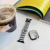 Projektant kolorowe inteligentne paski Pleciony silikonowy pasek do bransoletki sportowej Apple Watch 38 mm 40 mm 42 mm 44 mm Foriwatch Rainbow Band Series 6 SE 5 4 3 2 DesignPB1