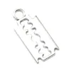 100st Lot Alloy Silver Color Razor Blade Charms Armband Choker Halsband Pendant Charms för smycken Making Handmade Craft 24 11mm263y