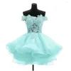 Party Dresses Wakuta Short Tulle Homecoming Dress 2024 Sweetheart Flowers Lace Applique Mini Organza Prom Formal Gown Vestidos de Fiesta