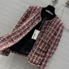 Milan Runway Jackets 2024 Nowa sprężyna O Długie rękawie marka tego samego stylu płaszcza designerskie topy 0229-10