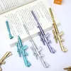 Slumpmässig 1 PC Creative Novelty Colorful Gun Shape Gel Pen Fashion Cool Student Stationery Office School Supplies for Boys Gift