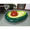 Inflatable Avocado Pool Float Floatie with Ball Swimming Ring Water Sport Summer Beach Mattress Party Toys Lounge Raft 240223