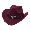 Berretti Cappello da cowboy tibetano Cowgirl Camping Beach Travel Spot a tesa larga Taglia adulto