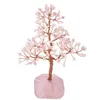 TUMBEELLUWA – arbre d'argent en cristal naturel avec Base de pierres précieuses, ornements de figurines pour la richesse FengShui, décoration de maison porte-bonheur, 2374