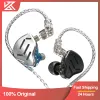 Hörlurar KZ ZAX 7BA 1DD HYBRID INEAR EARPHONES 16 Enhet Musik Sport Headset HiFi Metal Bass Earplugs för ZSX EDX ASX ZS10 Pro ZSN Z1 S2