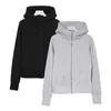 Kvinnors sport Yoga kläddesigner vinter sammet kvinnor mode fast färg hoodie tröja sport rund hals långärmad avslappnad lös tröja