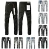 Jeans Mens Purple brand jeans designer pants Fashion Distressed Ripped Bikers Womens Denim cargo Men Black Pants
