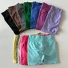 Dynamic shorts seamless womens twisted Bum yoga shorts rib high waistband gym shorts high stretch sports bike shorts 241011