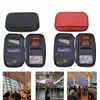 Card Holders 2 Straps Family Passport Holder 2023 Polyester Slots Document Bag Solid Color Cardholder Wallet Women Men