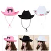 Basker Cowboy Hat Crystals Knight Prom Shining for Bachelorette Party