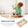 Bouteilles de rangement rétro décor sceau Scrapbook bricolage outil timbre combinaison fleur journal en bois enfant