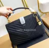 Women Bag Loulou Handbag Jumbo 31cm x stor formflikkedja axelväskor icare maxi väskor lyxdesigner lady clutch messenger crossbody purse shopping tote tote