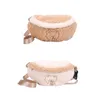 Waist Bags Cute Bear Embroidered Plush Bag Women Winter Soft Warm Belt Fanny Pack Bum Female Outdoor Sport Crossbody Chest Purse 230831