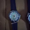 Reloj para hombre Movimiento automático 2813 Bisel de cerámica Esfera naranja luminosa Banda de goma Reloj de pulsera de 44 mm