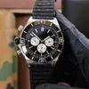 Watch Męskie Montre de 44mm luksusowe zegarki ruch Men Business Wristwatches gumowy pasek wodoodporny zegarek zegarek do mechanicznego zegarek vuoo