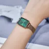 Armbanduhren QUADRO PRESSED EMERALD Uhr für Frauen Montre Femme Mode Daniel Armbanduhr 26mm Quarzuhren Gif