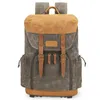 Backpack DSLR Camera Bag Waterproof Batik Canvas Po Stand-up Multi-functional Retro Shoulder Pography