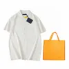 23SS 최고 디자이너 럭셔리 패션 패션 하이 스트리트면 캐주얼 짧은 슬리브 스웨트 셔츠 탑 인쇄 된 남자와 여자 캣워크 문자 패턴