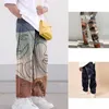 Men's Pants Spring Autumn Male Streetwear Printed Pants Straight Loose Mid Waist Casual Trousers Men Sports Pants Fashion Mens Pants MY9 230831