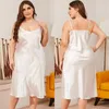 Dames nachtkleding Plus Size Zomer Dames zijden nachthemd Nachthemden met korte mouwen Zoete casual pyjama Slaapjurk