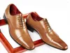 Dress Shoes Size38-45 Men Cowskin British Formal Black Oxford Brown Derbies
