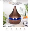 Humidificateurs Aromacare 300 ml diffuseur d'arôme de grain de bois 7 couleurs désodorisant petit humidificateur d'air pour bureau à domicile Super silencieux Q230901