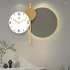 Wall Clocks Sticker Needle Clock System Elegant Digital Alarm Art Luxury Design Mechanism Relojes De Pared Decoration Living Room